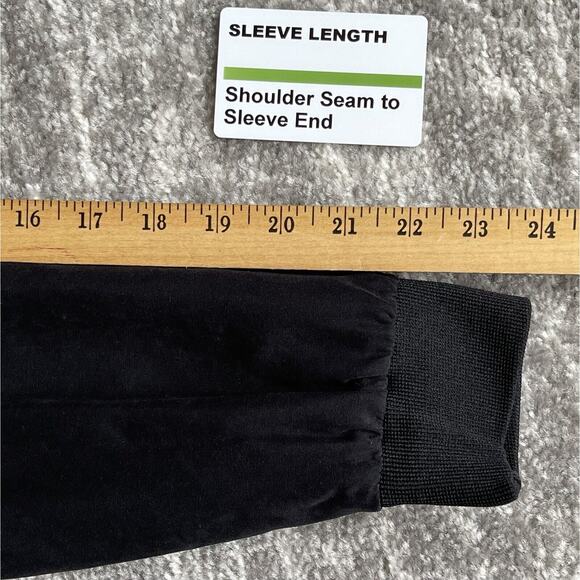 MOD Full-Zip Bomber Jacket Women Size M Black‎ Pockets Lined Style#31125 - Picture 10 of 12